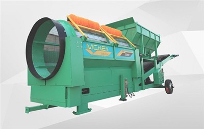 VICKEY Mobile Trommel Screen Plant 510W Shipped To Australia
